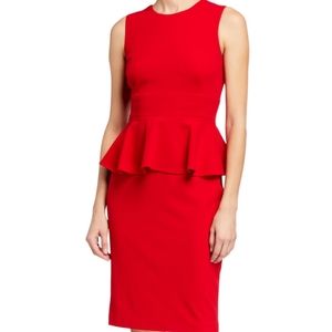 Calvin Klein Red Peplum Dress